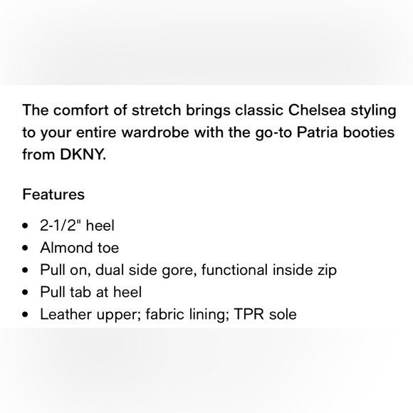 DKNY Patria Chelsea Black Chunky Lug Sole Leather Boots Sz 7 BNWB - Picture 6 of 7